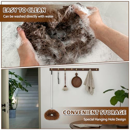 FONUNO Ceiling Fan Cleaner Duster High Ceiling Extended Fan Blade Cleaner - color: Brown