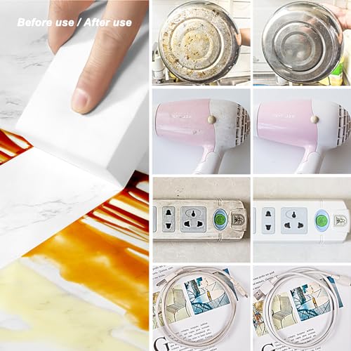 25pack Melamine Sponges for Multi-Purpose Cleaning - Tough, Durable Magic Sponge Erasers for Use on Sinks, Kitchen, Bathrooms, Walls, Floors, Bathtubs, Shoes, Furniture, Cars - Won't Rip Easily. - color: 25pc