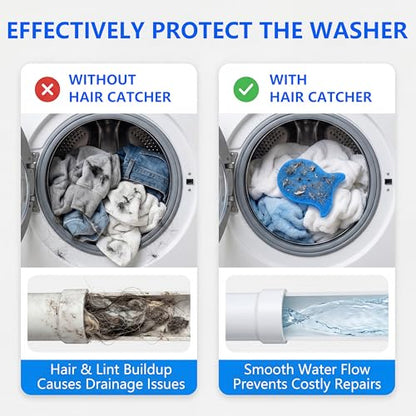 Pet Hair Remover for Laundry, Dryer Hair Catcher (8Pcs Blue) - color: Blue, size: 8Pcs