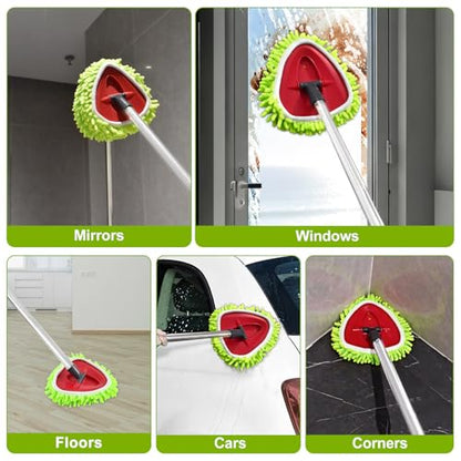 Mop Head Replacement for Ocedar EasyWring 1 Tank System, Chenille Mop Heads for Ocedar, Easy to Replace,Deep Floor Cleaning and Machine Washable - color: Green