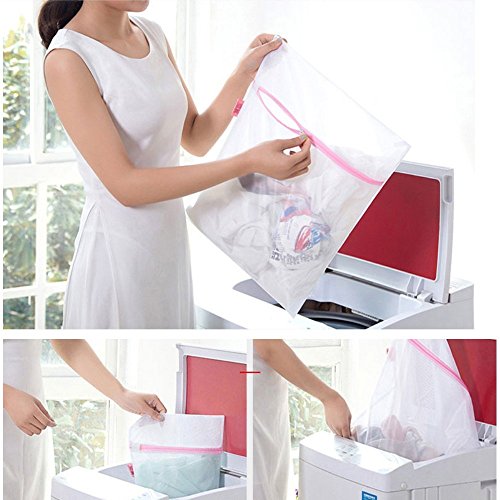 Washing Bags,Clothing Washing Bags,5 Medium for Laundry,Blouse, Hosiery, Stocking, Underwear, Bra and Lingerie, Travel Laundry Bag Pack of 5 - size: Medium (15.7*11.8 in)
