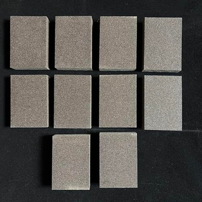 10-Pack Dark Brown Nano Carborundum Sponge (Emery Scrub Sponge) – Heavy Duty Magic Cleaning Sponge for Rust/Kitchen Pots & Pans