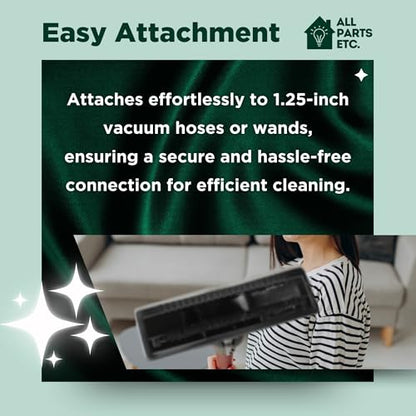 Universal Upholstery Vacuum Attachment - Compatible with 1.25” Vacuum Hoses & Shop Vac, Bissell, Nutone, Eureka, Beam, Central Vacuums & More - color: Upholstery Tool