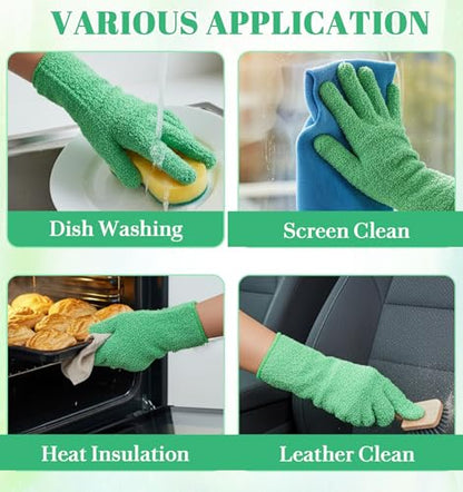 Microfiber Gloves for Plants, Microfiber Plant Cleaning Gloves