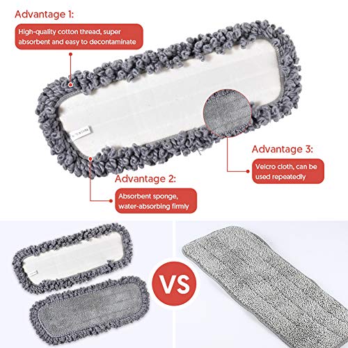 Microfibre Spray Floor Mops for Cleaning: for Hardwood Laminate Tiles Vinyl