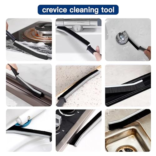 9 PCS Crevice Cleaning Brush,Hard Bristle Crevice Cleaning Brush,Crevice Cleaning Tool is Effective to Clean The Small Gap of Kitchen, tolilet and Windows. - style: 9pcs