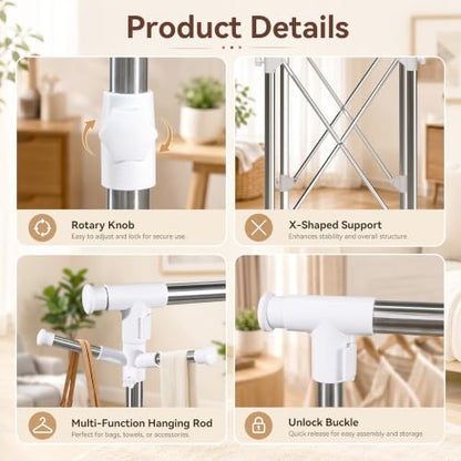 Clothes Drying Rack Foldable,Portable Laundry Collapsible