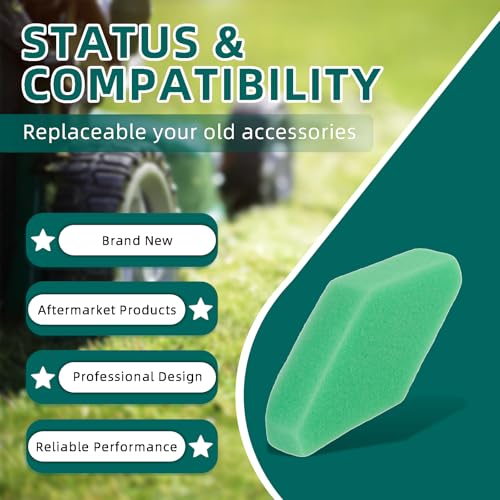 AUTOKAY Foam Air Filter Cleaner 797301 5 Pack Replace for 4249 5433 797301 5433K Stens 100-955 for 675-875 Series 111000 112000 114000 121000 122000 124000 Engine