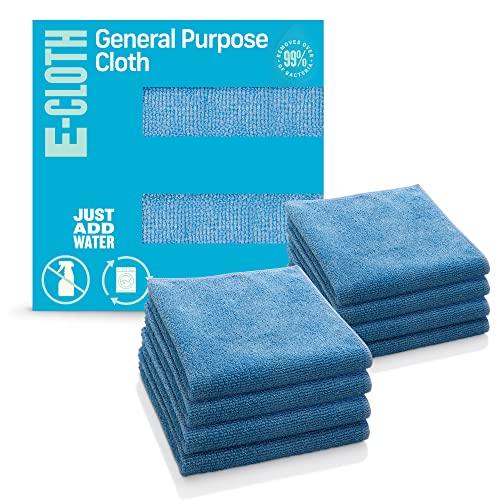 E-Cloth General Purpose Cleaning Cloth Kit, Reusable Cleaning Towel, 8 Pack - color: Alaskan Blue - 8 Pack, size: New Version
