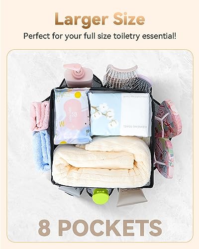 Temede Mesh Shower Caddy Portable for College Dorm Room Essentials - color: Blue