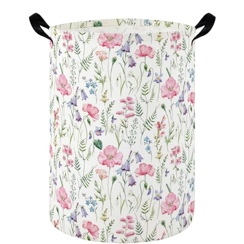 Flower Laundry hamper,Nursery Hamper,Waterproof foldable laundry basket for boys and girls,Flower Room Decor(Bouquet) - color: Cute Bouquet