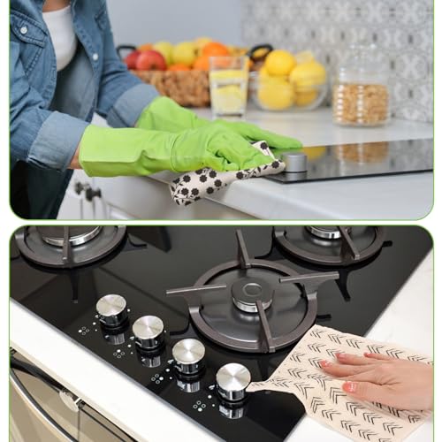 Lucomb 10 Pack Swedish Dishcloths with Hook, Eco-Friendly Reusable Paper Towels Washable Cellulose Sponge Swedish Dish Cloths for Kitchen Counter Cleaning - color: 10 Pack-black White+ Clips