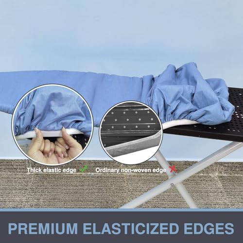 VividPaw Ironing Board Cover and Pad, Standard Size 15x54, Thick Padding - color: Blue, size: 15" x 54"