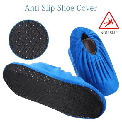 Dimeho 11 Pairs Shoe Covers Washable Thickened Boot Shoe Covers, Multicolor