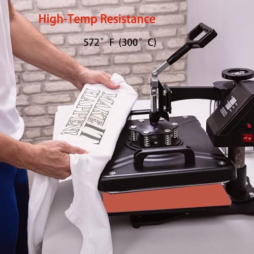 LGIB Silicone Heat Press Mat 24x16 Inch, Heat Resistant & Fireproof, Double Sided Washable Heat Press Pad for Vinyl Ironing HTV Transfer Sublimation & Crafting Projects,Red - color: red, size: 24*16 in