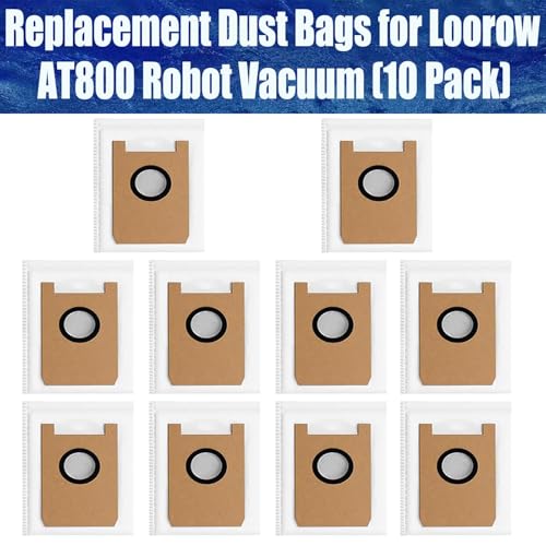 Replacement Disposable Dust Bag for Giomre/Loorow AT800 Robot Vacuum
