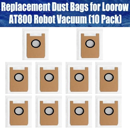Replacement Disposable Dust Bag for Giomre/Loorow AT800 Robot Vacuum