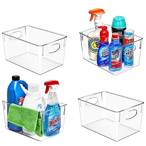 Sorbus Fridge Organizers and Storage, Clear Plastic Bins (Large, 4 Pack) - size: Large, style: 4 Pack