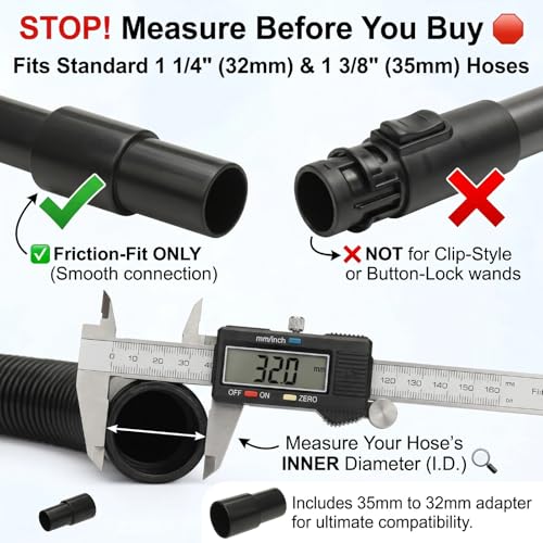 7-Piece Vacuum Attachments with Car Detailing Brush