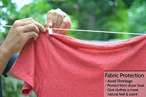 Retractable Clothesline - Heavy Duty Indoor & Outdoor Clothes Line, 45 Feet - style: Grey