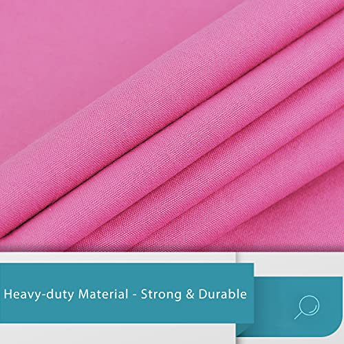 LOLOMLO Extra Large Canvas Laundry Bags with Handles & Drawstring Closure, Heavy Duty Tears Resistant Clothes Storage Travel Bags,25.5"x34",Hot Pink - color: Hot Pink