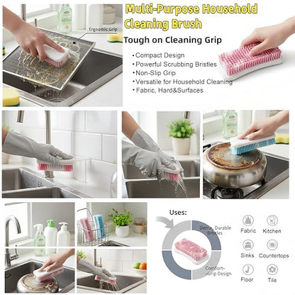 Scrub Brush Heavy Duty Scrub Brushes Scrubbing Cleaning Brush Set