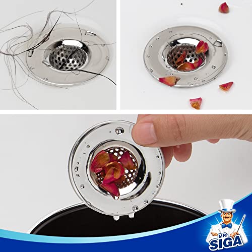 MR.SIGA Bathroom Sink Strainer Bathtub Lavatory Sink Drain Strainer, 3 Pack
