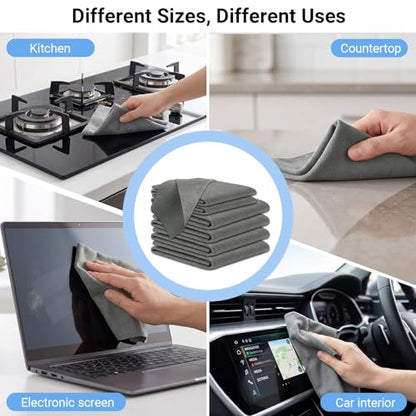 Thickened Magic Cleaning Cloth, (4 Large + 2 Small)