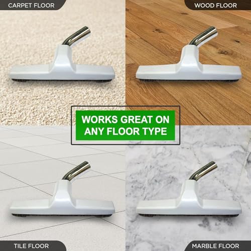 Selgo Universal Vacuum Cleaner Floor Brush for Hardwood Floors, 1.25" Fit – Soft Bristles, Scratch-Free Cleaning (Pack of 10) - color: White