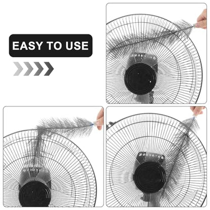 Yuanchu 2 Pcs Fan Cleaner Brushes, Bendable Fan Cleaning Brush Cobweb Duster Set Microfiber Head Washable Brush for Ceiling Fan Air Vents Curtains Cars Box Fan(Grey) - color: Gray
