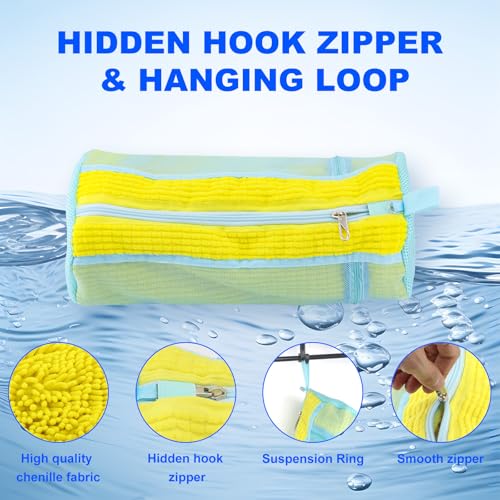 Shoe Washing Machine Bag 2 Pcs Reusable Shoe Cleaning Bag for Sneaker Tennis Shoes Cleaner Kit Laundry Shoe Bag for Washer and Dryer (Yellow, Large) - color: Yellow, size: Large