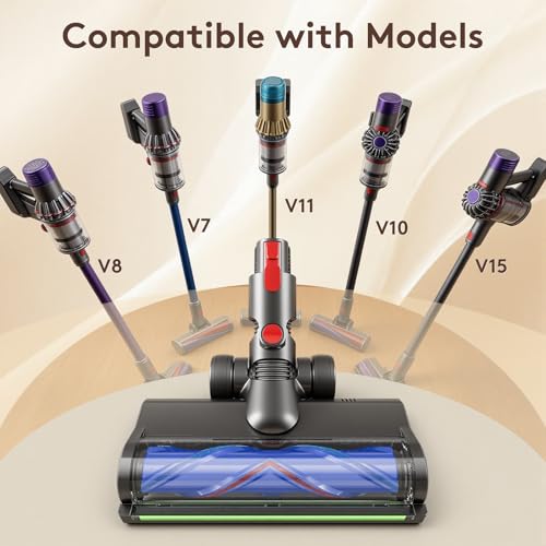 Vacuum Replacement Heads for Dyson V7/V8/V10/V11/V15,180 Degree Rotating Cleaning Blind Spot Dust,2 in 1 Vacuum Attachments for Thin Carpets,Hardwood Floors & Tiles - color: A