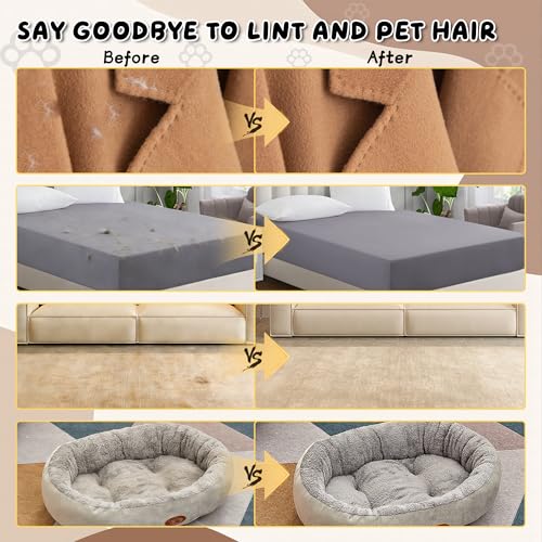 4PCS Pet Hair Removal Gloves for Dogs and Cats, Reusable Pet Hair Remover for Couch, Clothes, Carpet and Car Seats, Washable Electrostatic Grooming Gloves for Pet Shedding Hair - color: black 4pcs