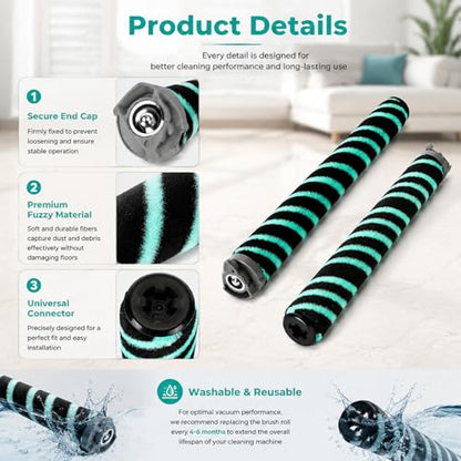 AZ4002 Soft Brush Roller Replacement for Shark Detect Pro/Shark Power Detect Upright Vacuum AZ4000 AZ4002 AZ4000C, 2 Roller Brush,4 Odor Neutralizer Cartridge and 1Clening Brush - size: 7pcs
