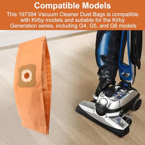 Vacuum Bags for Kirby G3,G4,G5,G6,G7,Gsix,Ultimate G 197394 Sentria Diamond