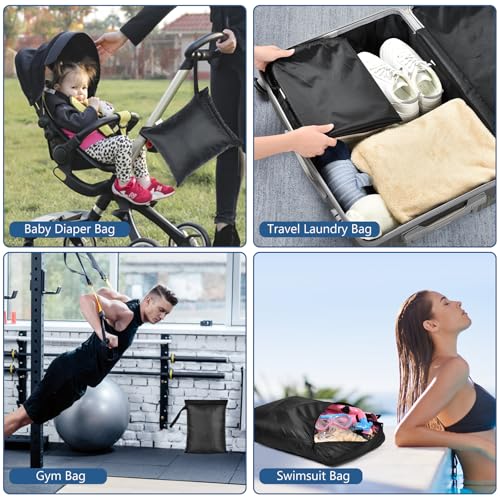 OTraki 2PCS Small Wet Bag for Swimsuit 12x14 Inch Waterproof Wet Dry Bag - size: 12 × 14 inch