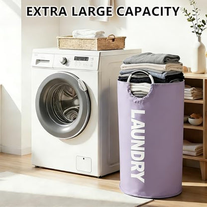 A Large 90 Liter Laundry,Purple - color: Purple