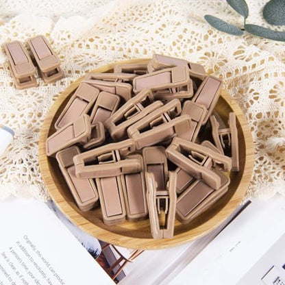 KISEER 80 Pcs Plastic Baby Hanger Clips Slim-line Finger Clips Set for Clothes Hanger Velvet Hanger (Skin) - color: Skin, size: 80 Pcs