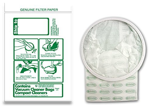 EnviroCare Replacement Vacuum Cleaner Dust Bags Designed to Fit Tristar and Compact Canisters 12 Pack