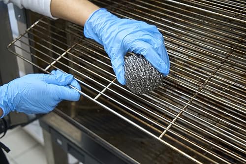 Spontex Specialist Stainless Steel Scourers | XL | Tough Metal Scourers for Professional Washing Up, Grease Removal and Dish Scrubbing | 6 Pack - style: Specialist Stainless Steel Scourers (Pack of 6)