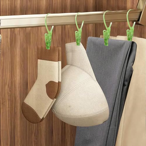 24 Pack Plastic Clothes Pins Heavy Duty Outdoor for Hanging Clothes,Mini ClothesPins with Hanging Rope,Hangers with Clips, Bag Clips,Photo Clips Craft Clips - style: 24 Pack Plastic Clothes Pins
