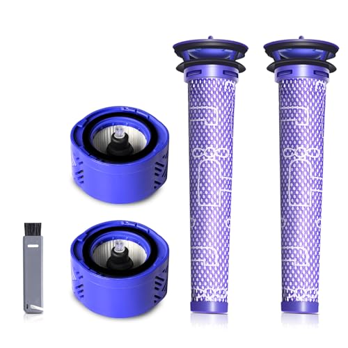 4 Pcs V6 Replacement Filters Compatible with Dyson V6 SV09 SV07 HH08 - size: 2+2 V6