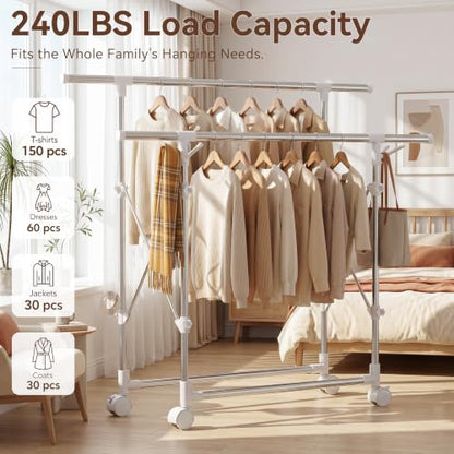 Clothes Drying Rack Foldable,Portable Laundry Collapsible