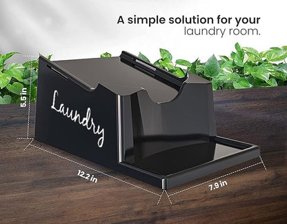 Skywin Liquid Laundry Detergent Holder Stand - 1 Pack - Black with Print - color: Black/White Print
