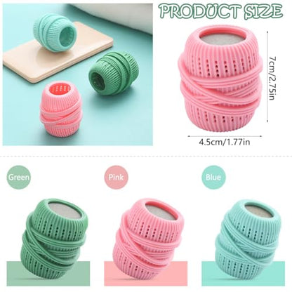 3 Pcs Washing Machine Laundry Ball, Reusable Fabric Softener Dispenser Balls Laundry Dryer Balls for Washer Substitute Softening Static Removal Cleaning Tools