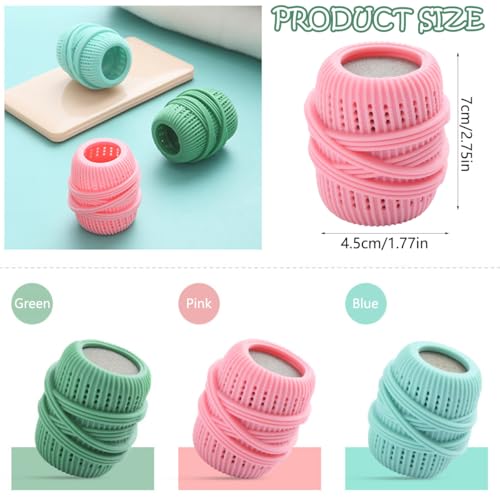 3 Pcs Washing Machine Laundry Ball, Reusable Fabric Softener Dispenser Balls Laundry Dryer Balls for Washer Substitute Softening Static Removal Cleaning Tools