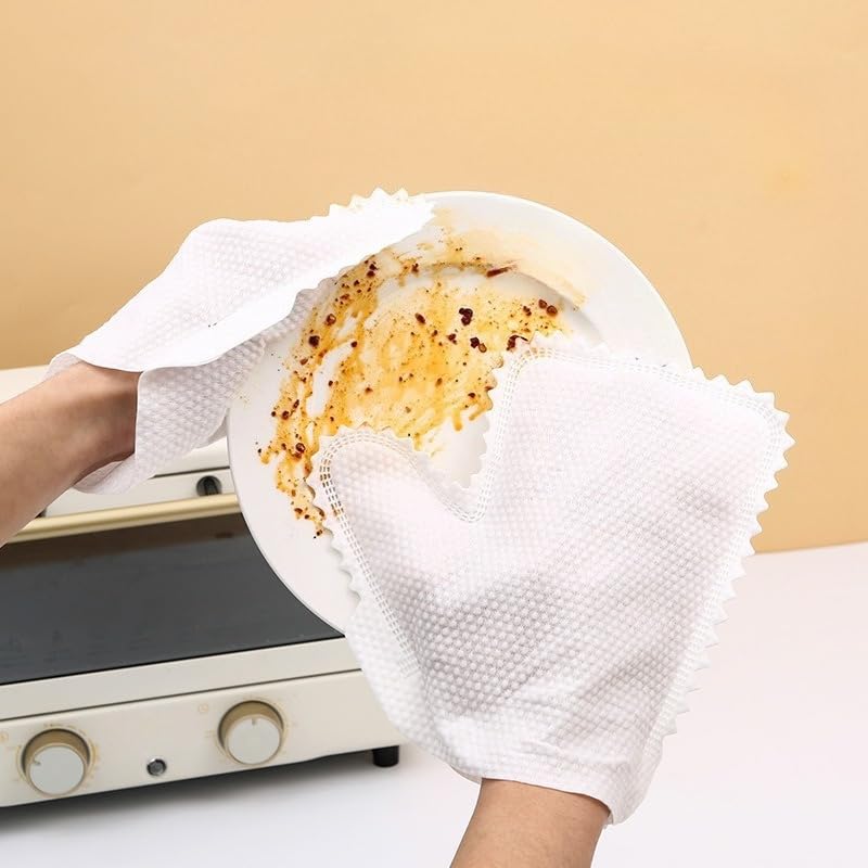 Versatile Microfiber Dusting Gloves Wet and Dry Use Reusable Cleaning Gloves for Kitchen Living Room Bedroom Car Furniture Window Blinds