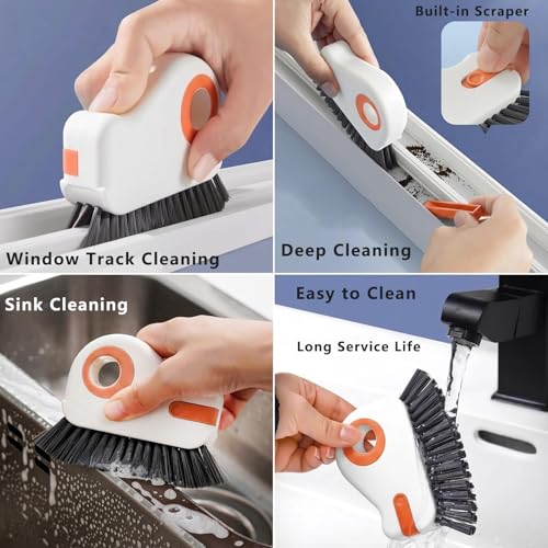 CRAFNEW 15Pcs Window Track Cleaning Brush, Small Crevice Cleaning Tools