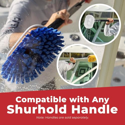 Shurhold 6" Nylon Extra Soft Bristles Deck Brush - style: Extra Soft, Blue