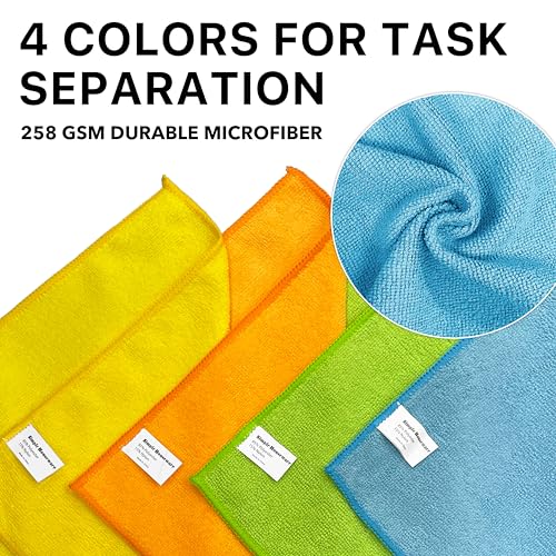 Simple Houseware 12 Pack Microfiber Cleaning Cloth (12" x 12") - size: 12 Pack